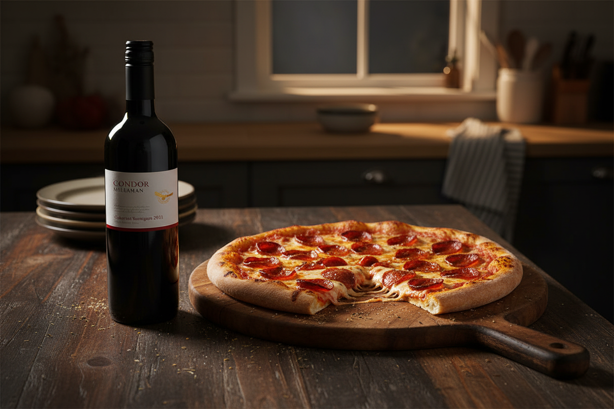 Cabernet Sauvignon Joven Pizza Pepperoni