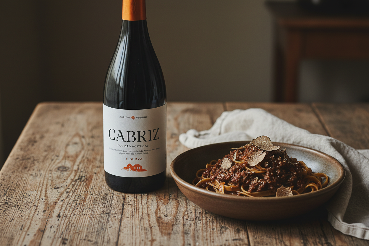 Cabriz Reserva con pasta trufada