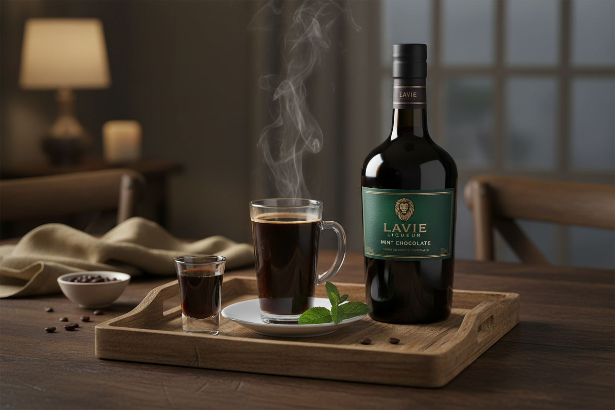 Café americano con Lavie Mint Chocolate
