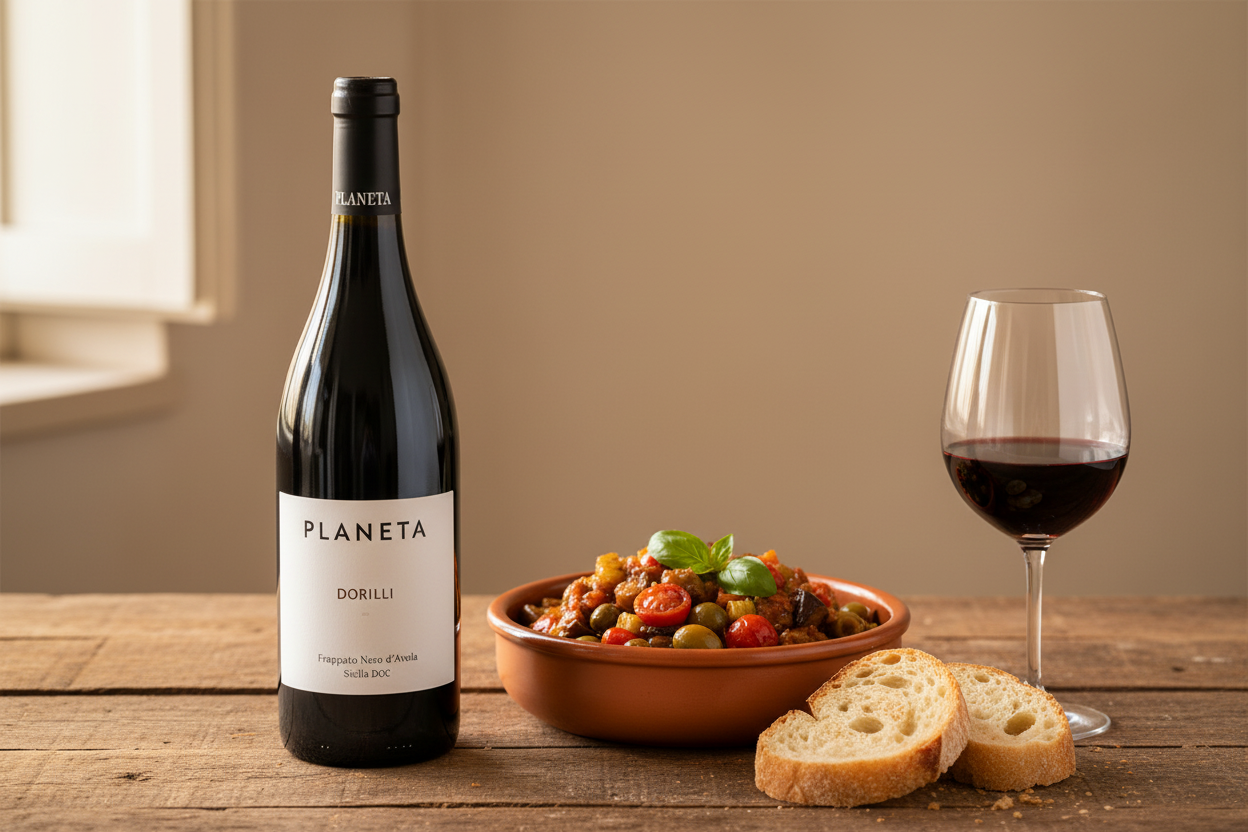Caponata con Planeta Dorilli