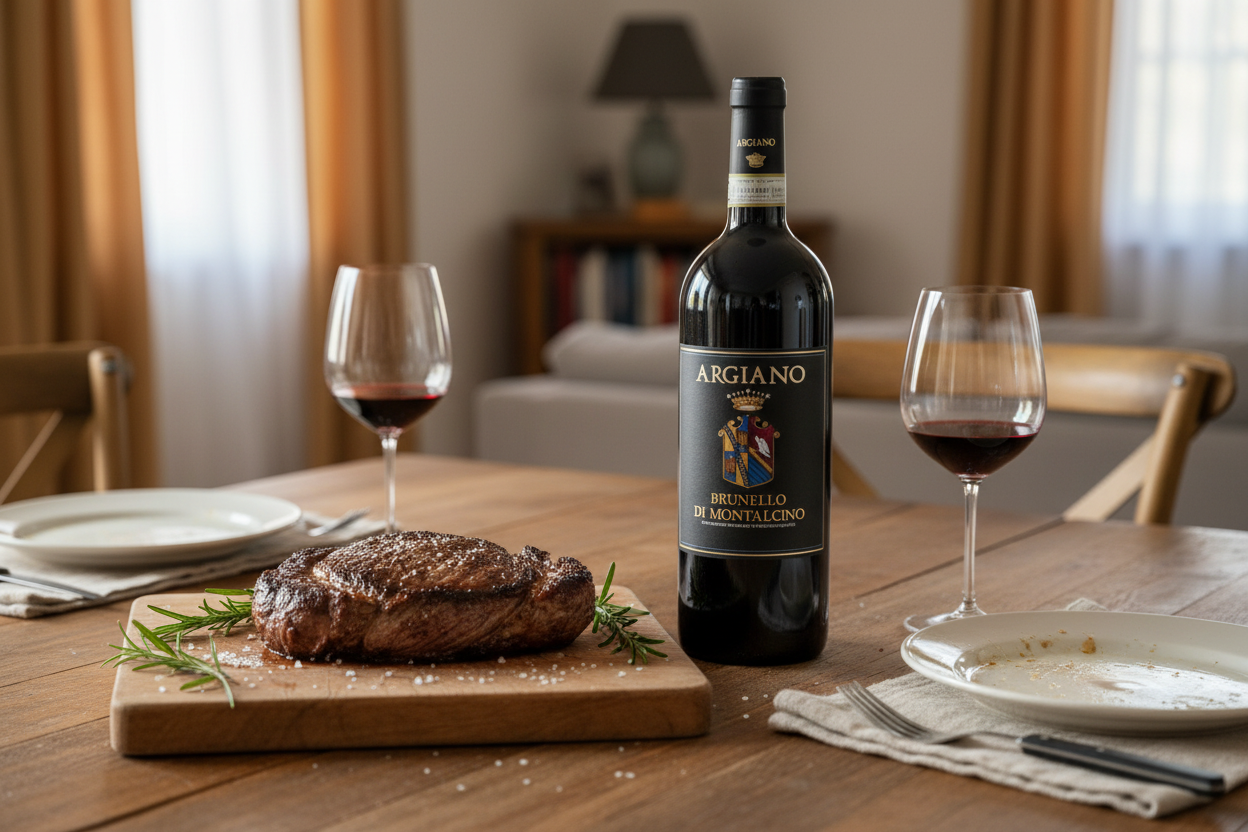 Carne madurada con Brunello Magnum