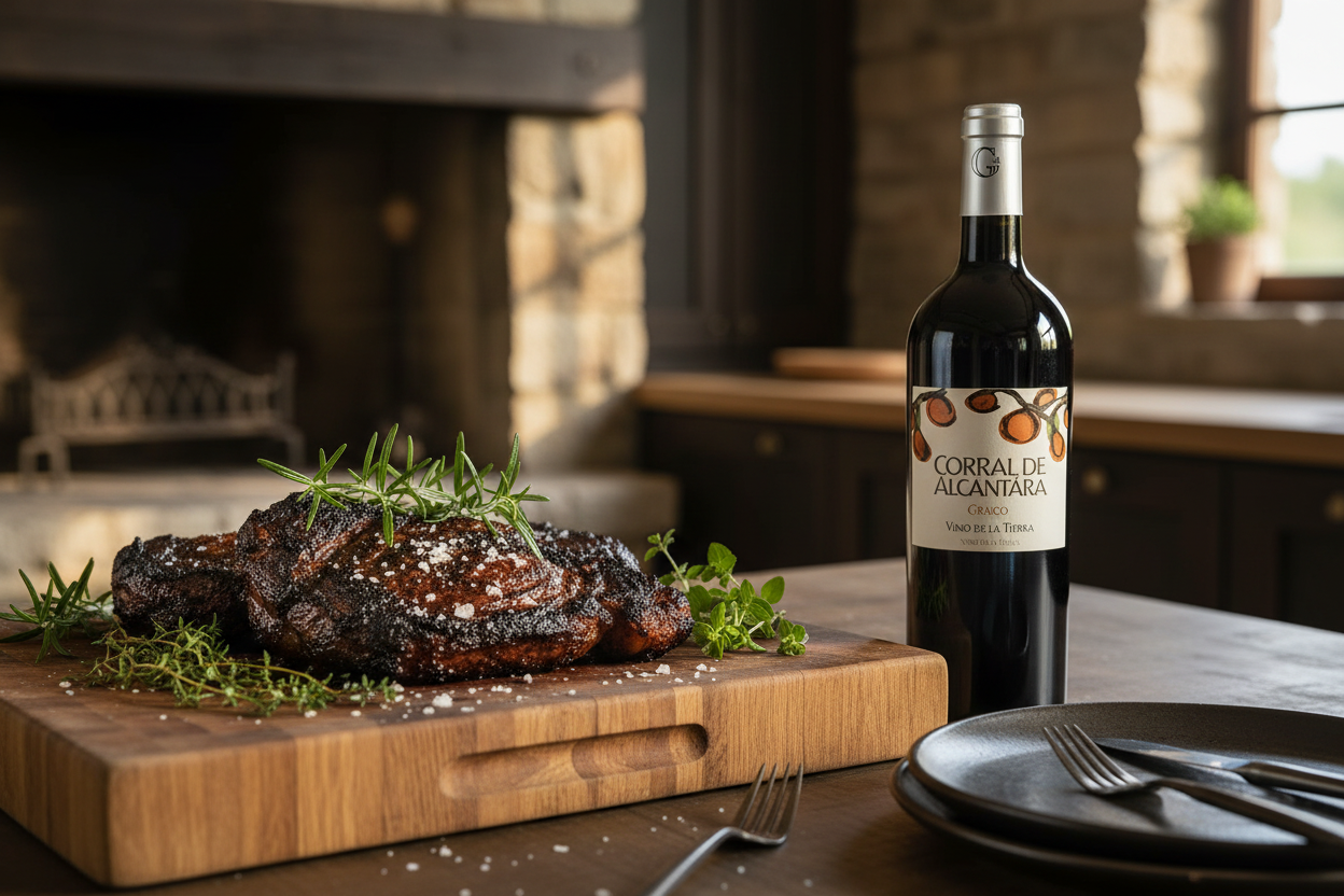 Carnes a la brasa con Corral de Campanas