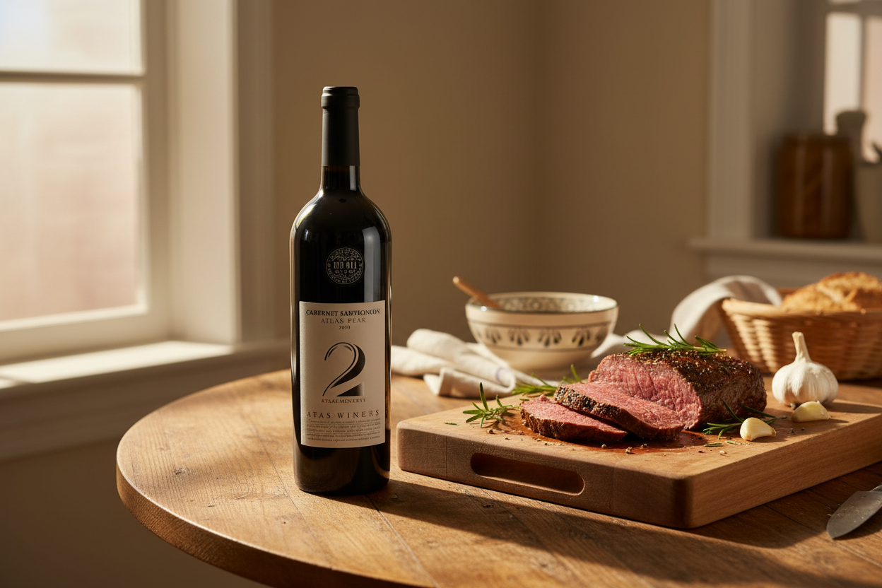Carnes rojas asadas con 1848 Cabernet Sauvignon