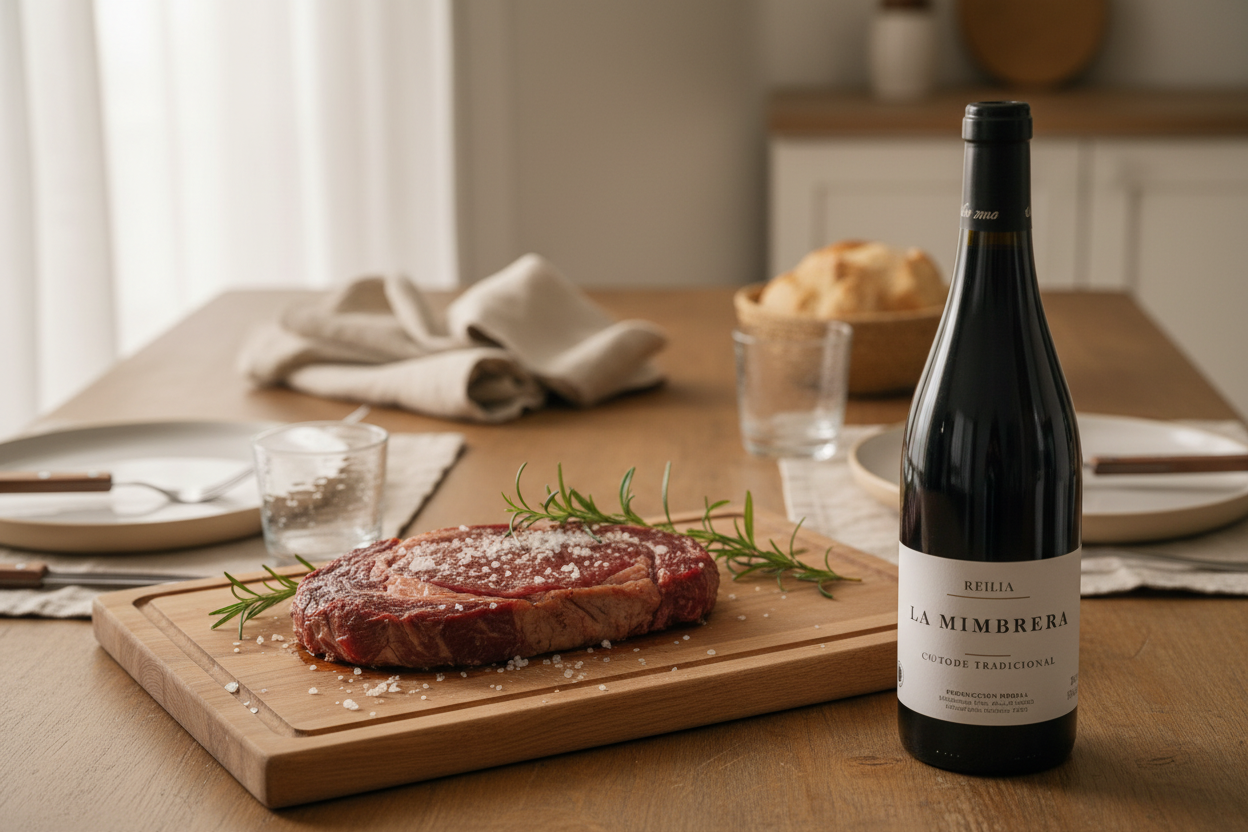 Carnes rojas maduradas con La Mimbrera Coupage