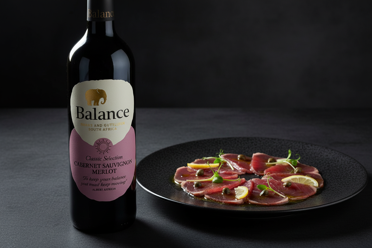 Carpaccio de atún con Balance Classic