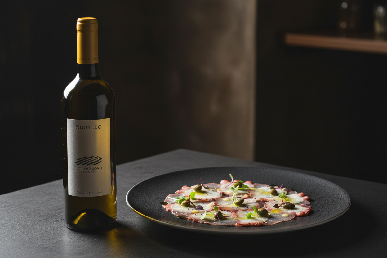Carpaccio de pulpo con Nicoleo