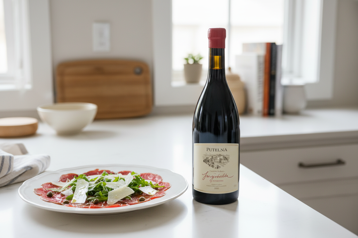 Carpaccio de res con parmesano