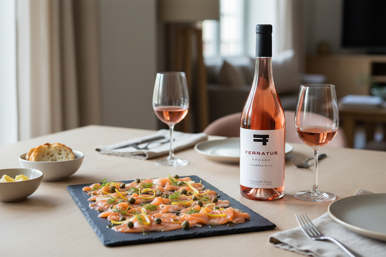 Carpaccio de salmón