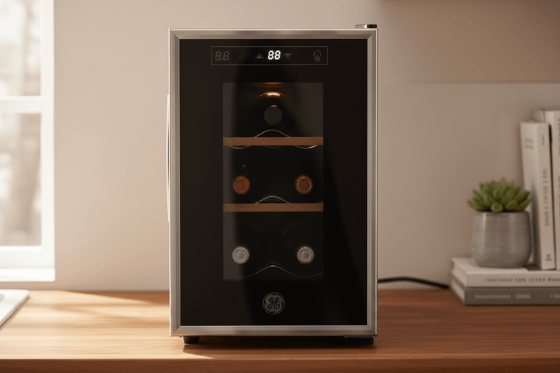 Cava de vinos 6 Botellas Negra GE - La Cava