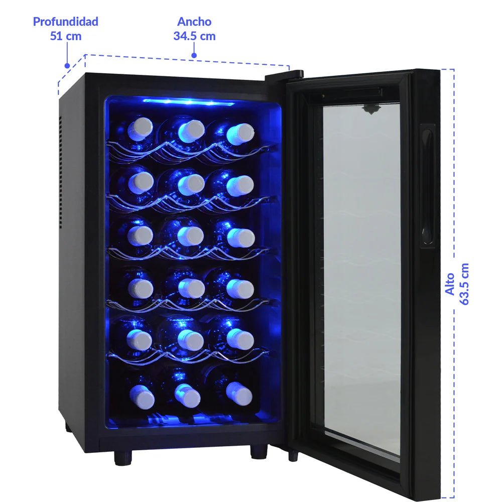 Cava de Vinos Refrigerador 18 Botellas Gutstark - La Cava