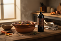 Caza con reducción de vino y chocolate