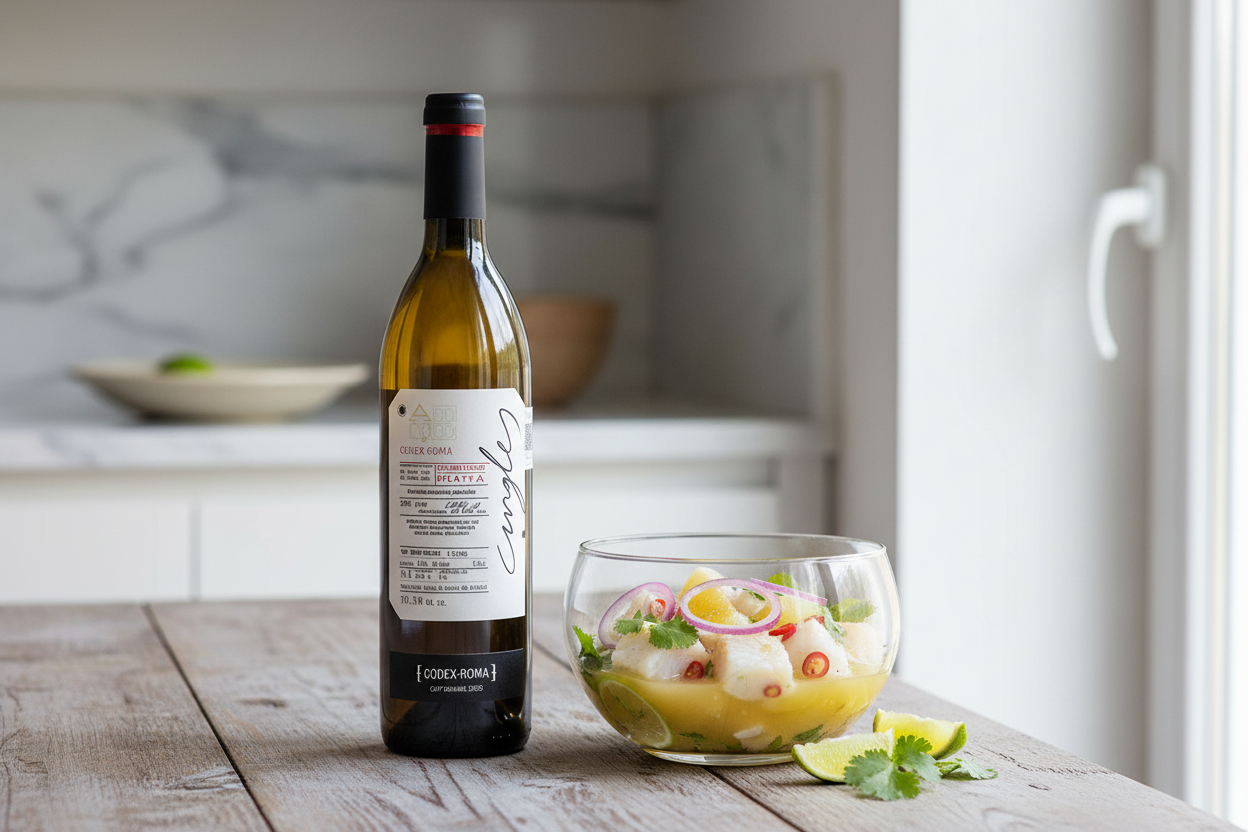 Ceviche cítrico con Cingles