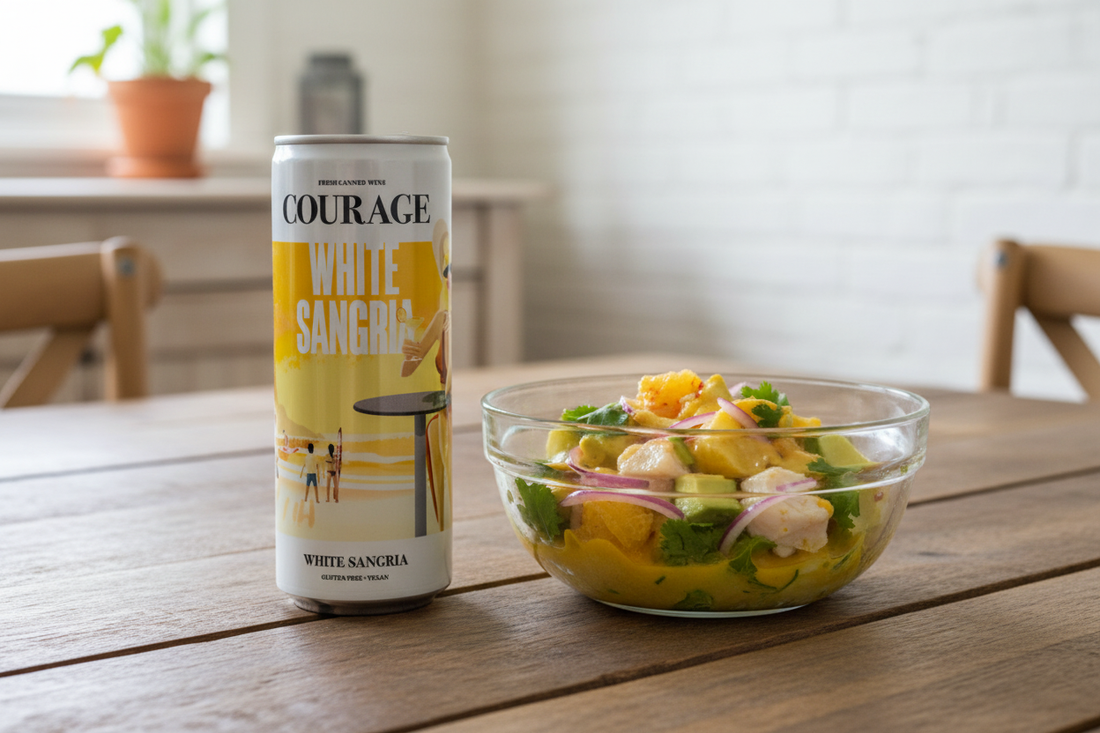 Sangría Blanca Lata Courage 250ml