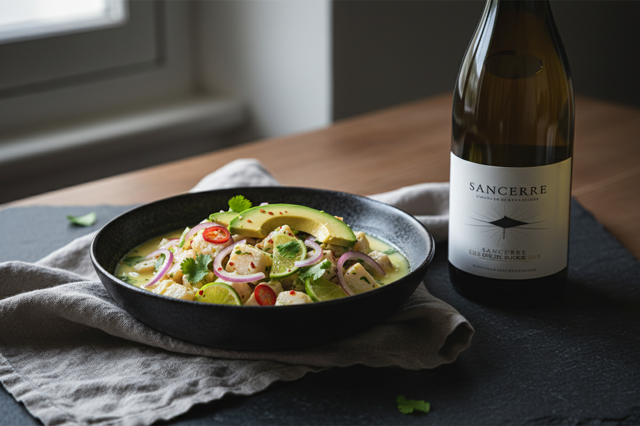 Ceviches con Sancerre 2023