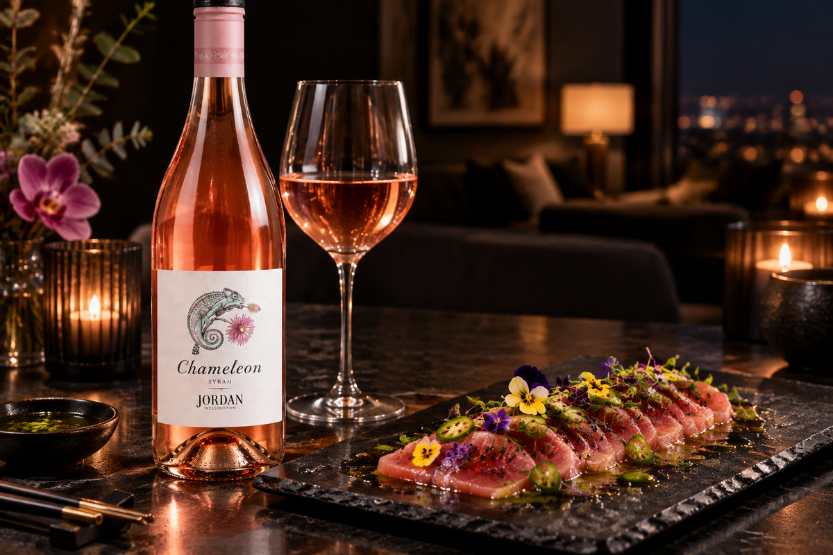 Chameleon Rosé + Tiradito de atún