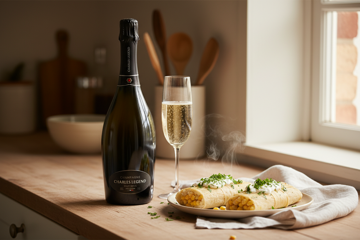 Charles Legend Royal Brut Tamales Elote