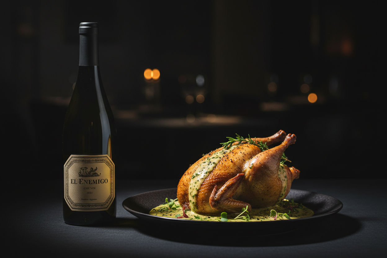Chenin Blanc con aves cremosas