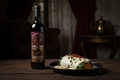 Chiles en nogada con Erebo Merlot
