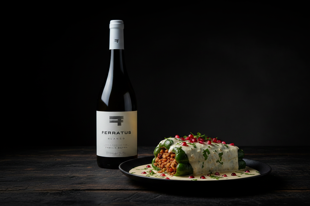 Chiles en nogada con Ferratus