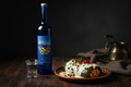 Chiles en nogada con Mezcal Ticony