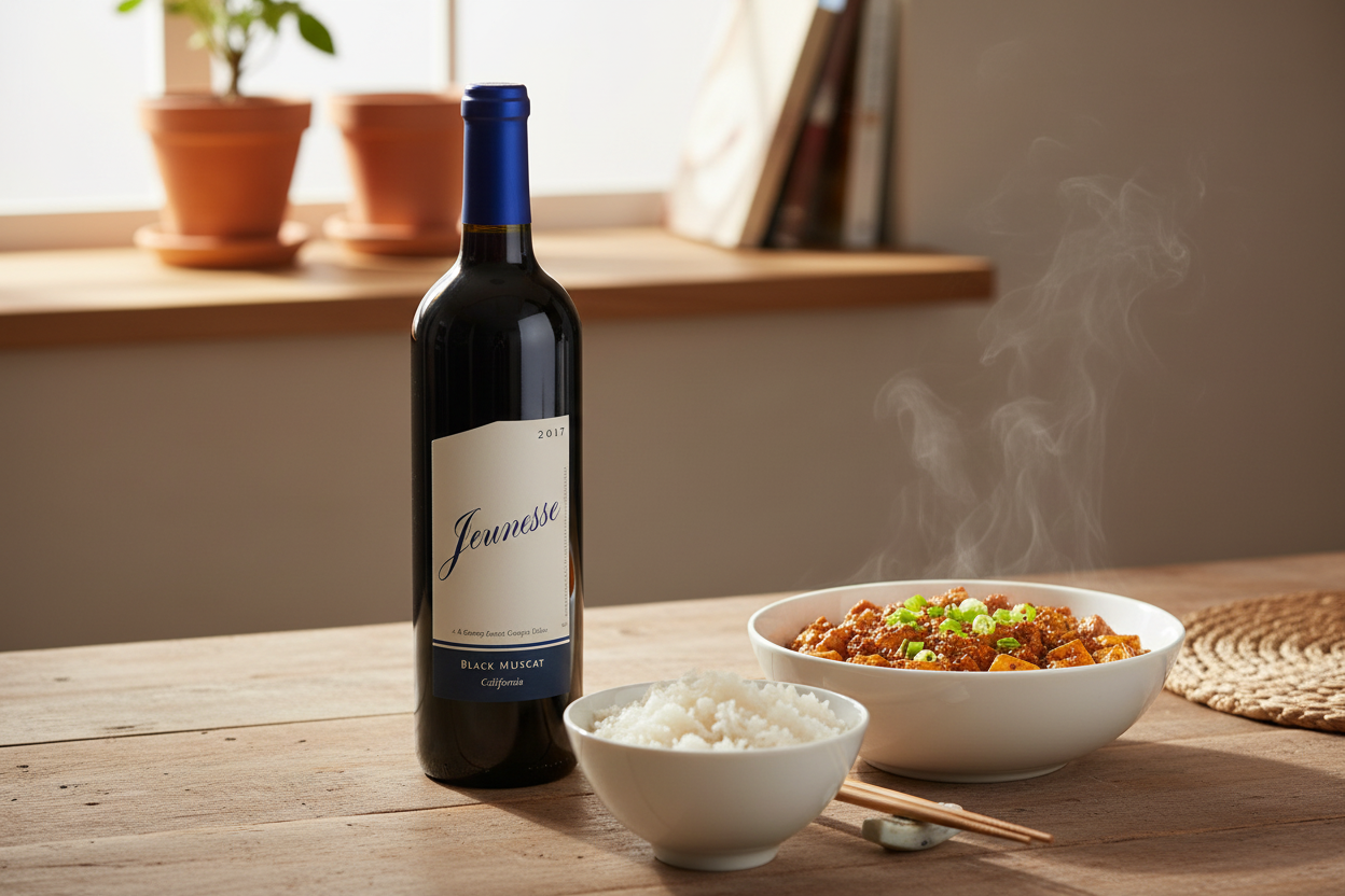China especiada con Baron Herzog Jeunesse Black Muscat