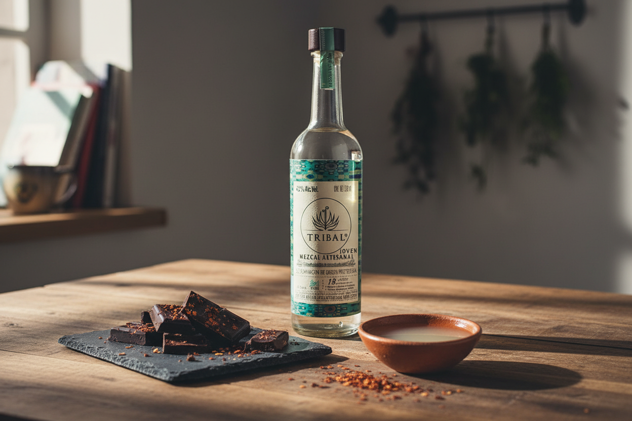Chocolate amargo con chile