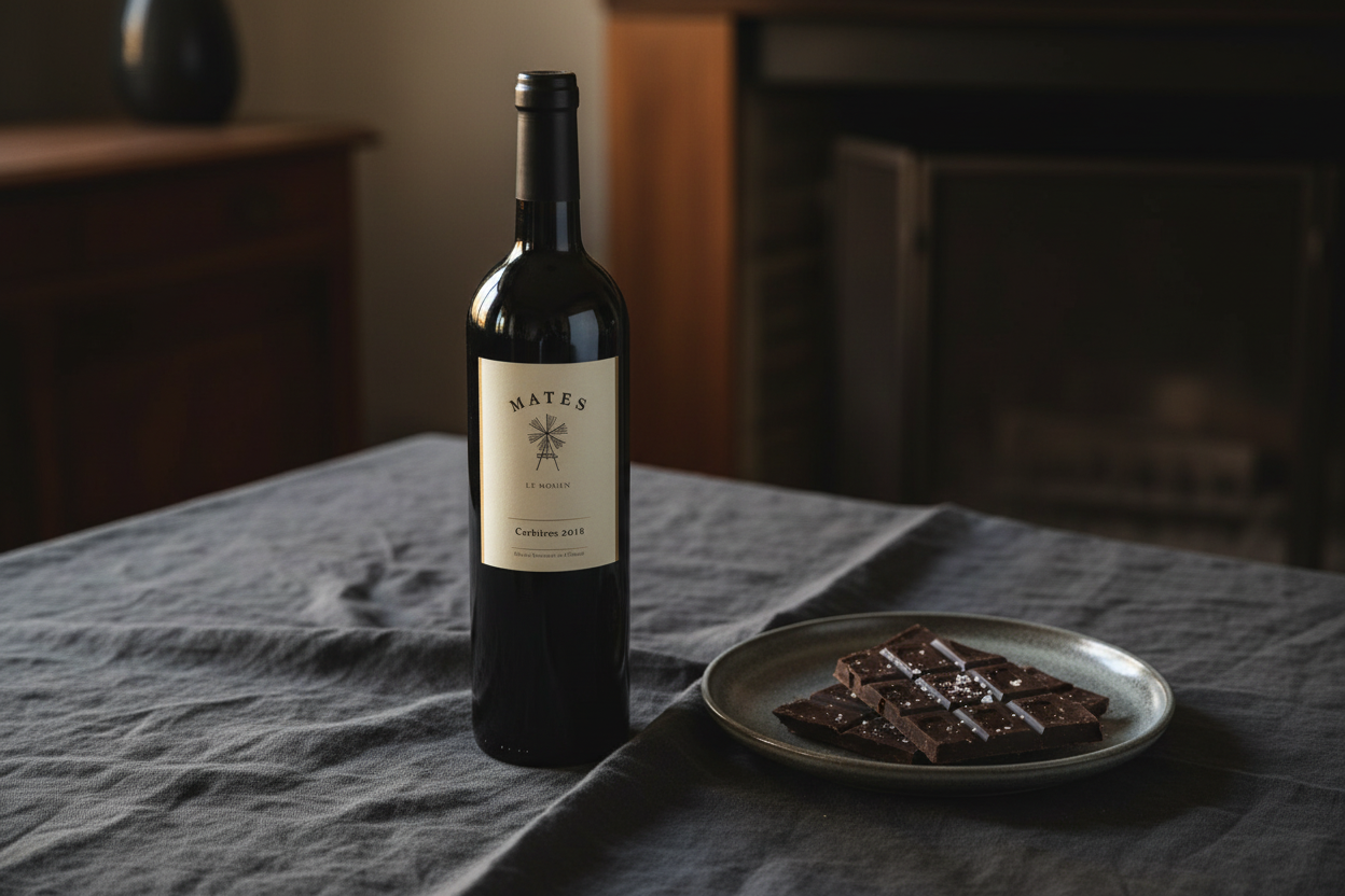 Chocolate amargo — Matar Stratus 2021 Shiraz