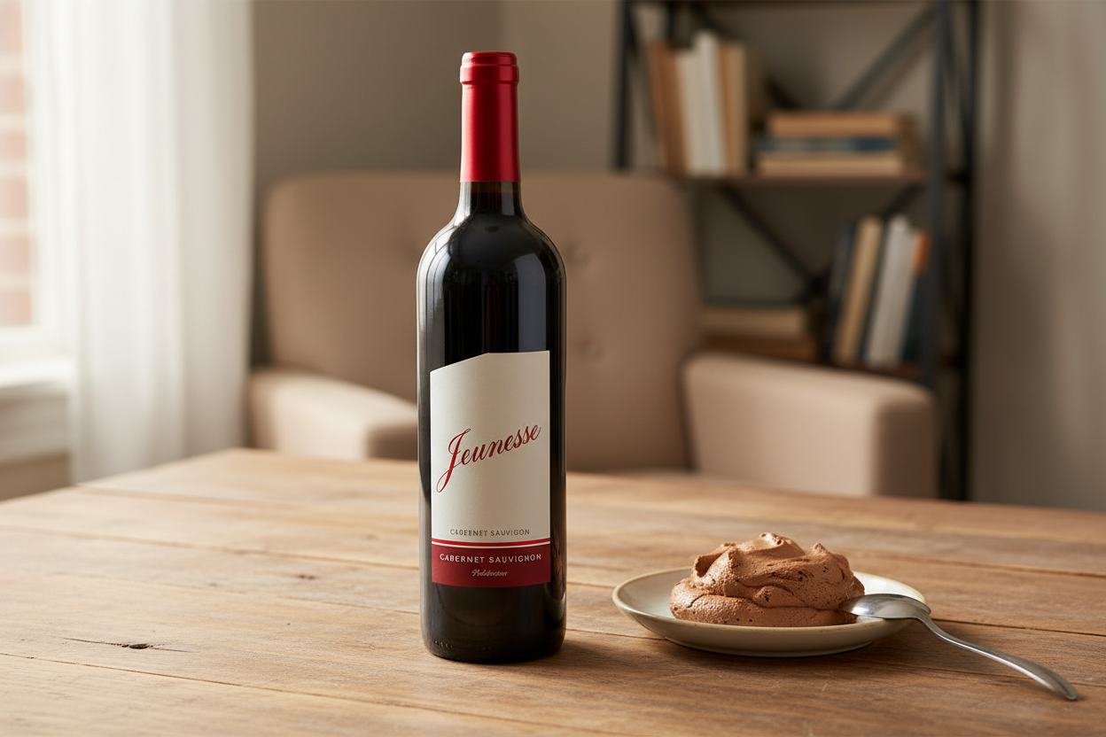 Chocolate con leche con Baron Herzog Jeunesse Cabernet Sauvignon