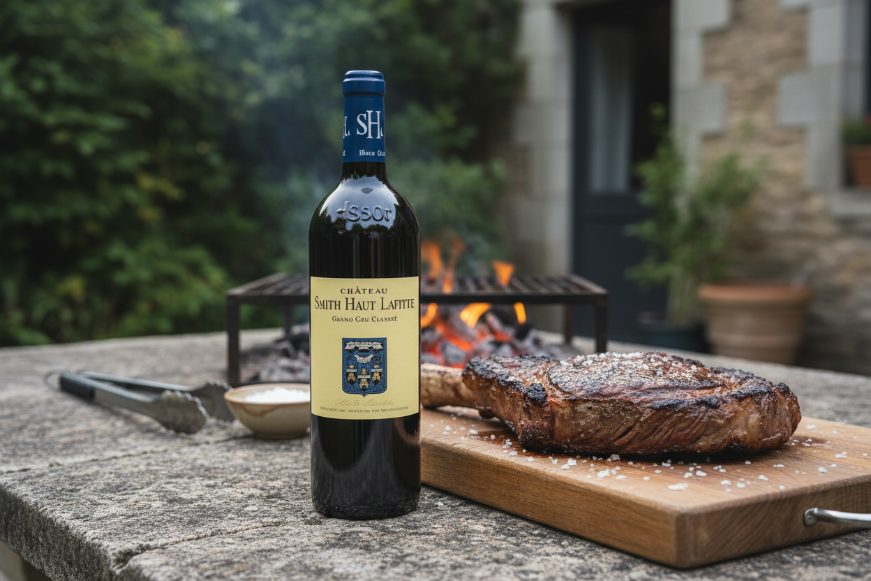 Chuletón de buey a las brasas — Château Smith Haut Lafitte 2017