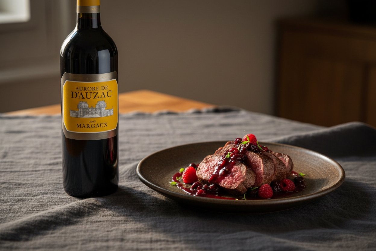Ciervo en salsa de frutos rojos — Château Dauzac
