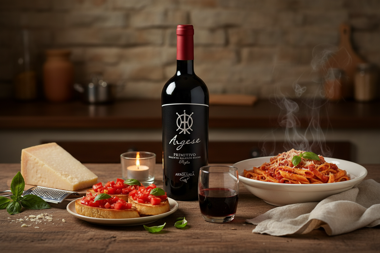 Cocina italiana clásica con Argese Primitivo