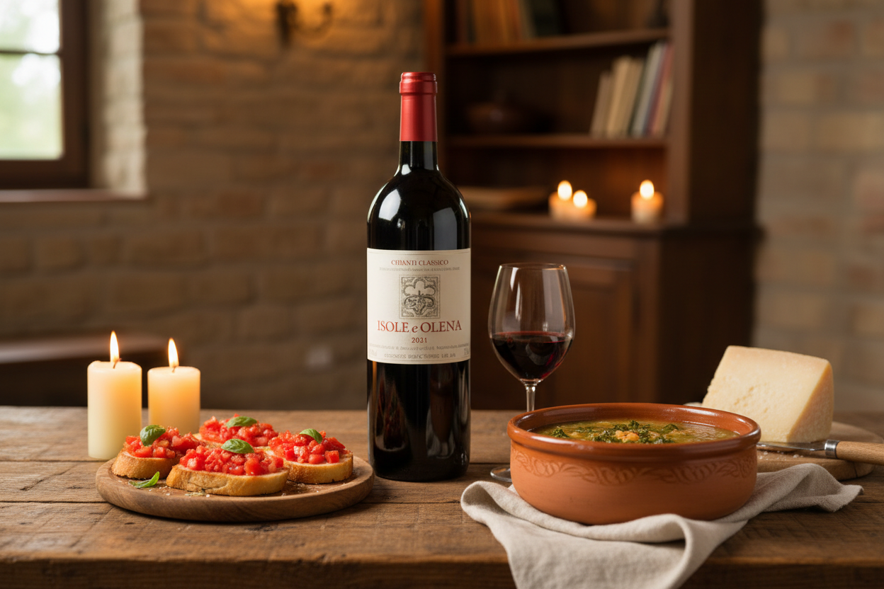 Cocina italiana clásica con Chianti Magnum