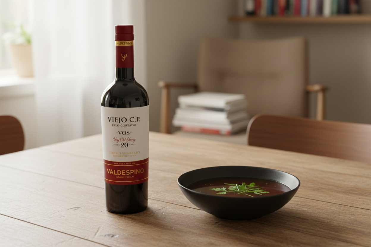 Consomés potentes con Palo Cortado Viejo VOS