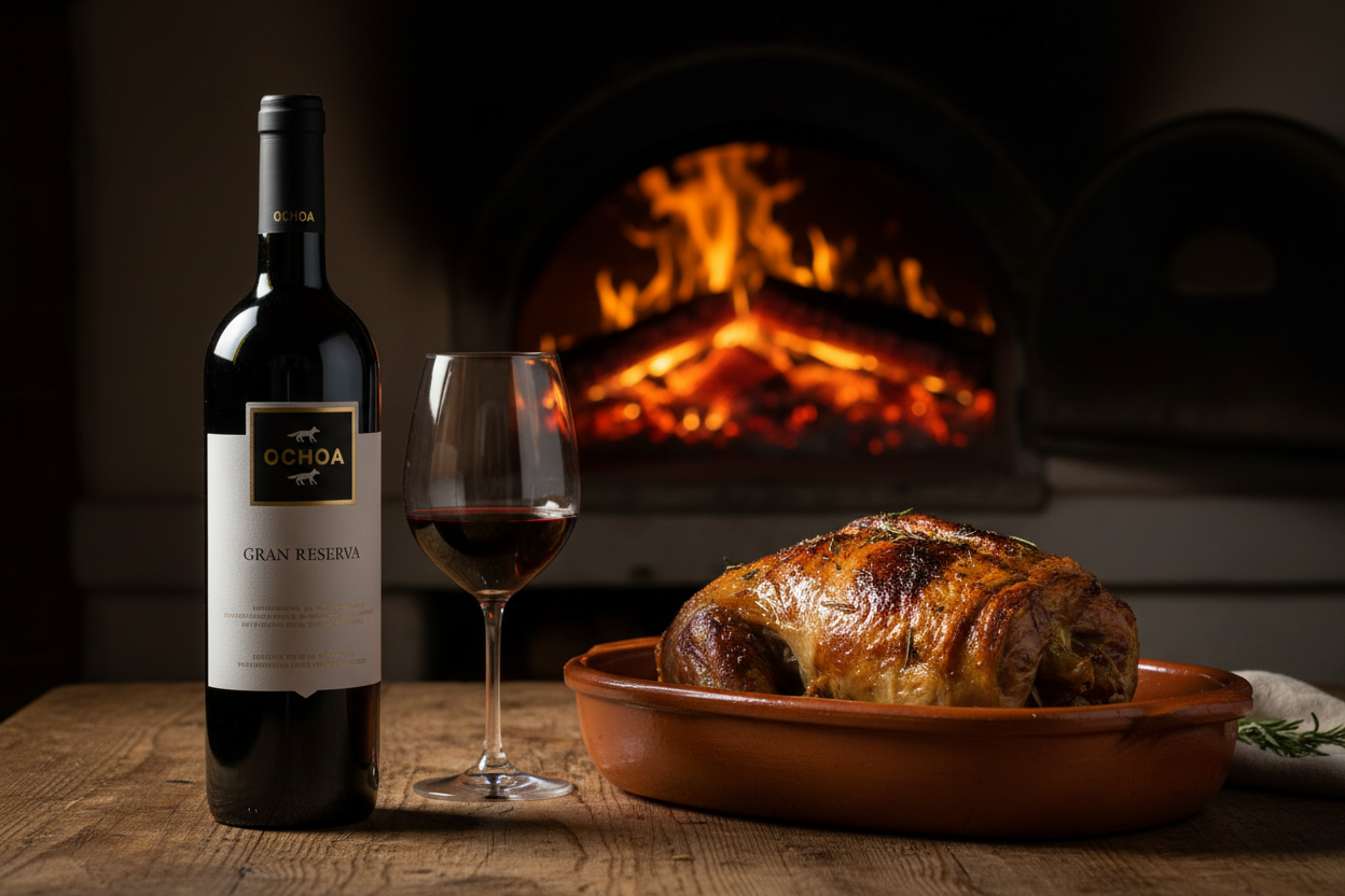 Cordero al horno de leña