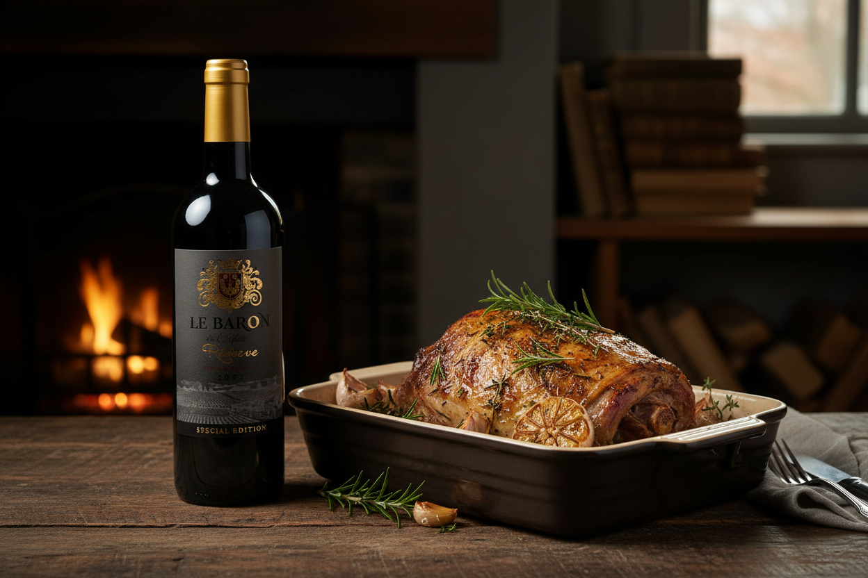 Cordero al horno — Le Baron Réserve 2022