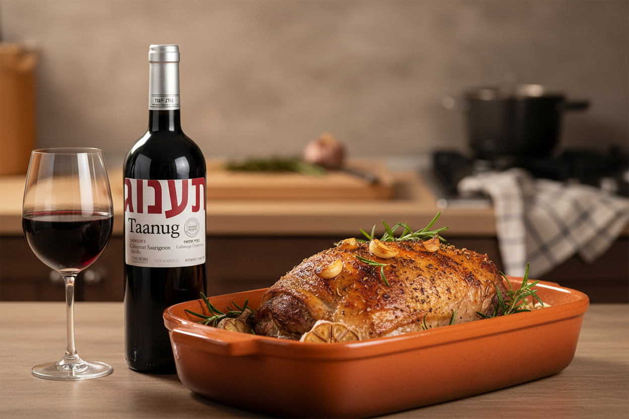 Cordero asado con romero