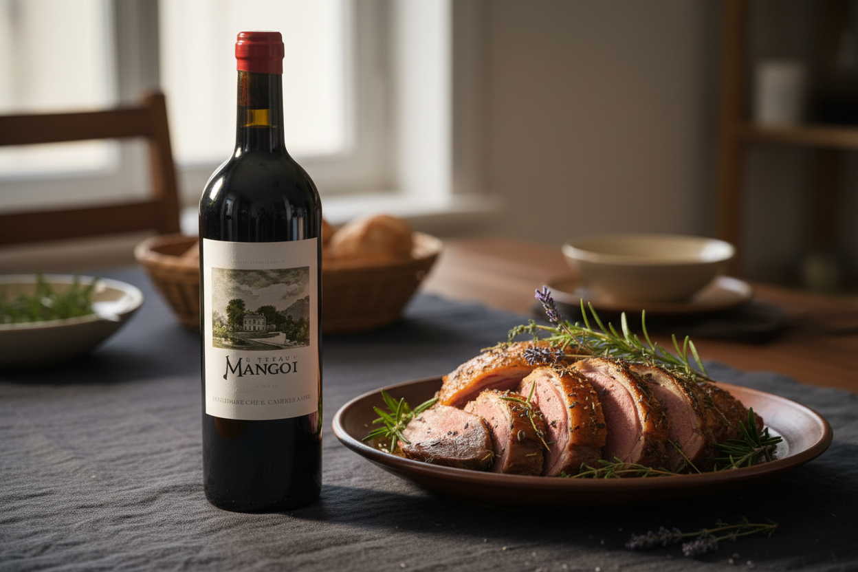 Cordero con hierbas provenzales — Château Mangot 2020