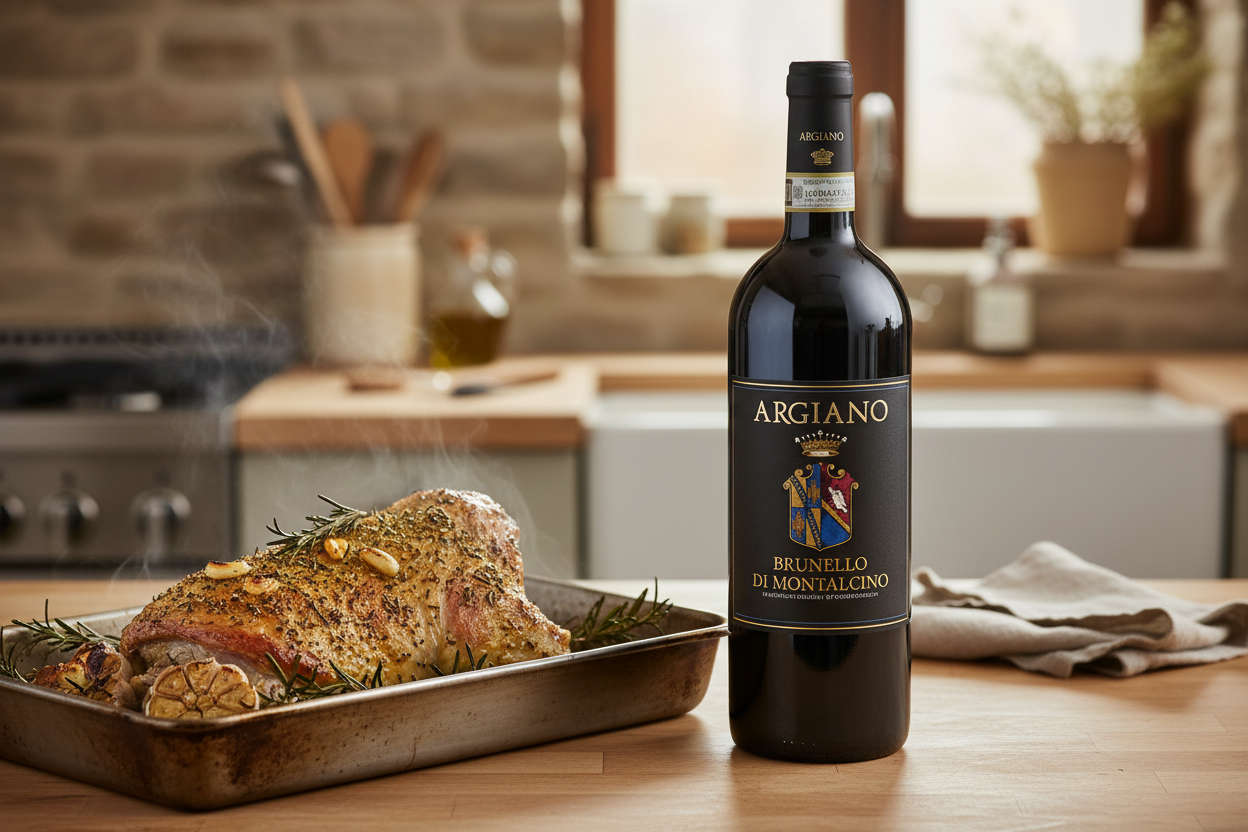 Cordero lechal con Brunello Doble Magnum