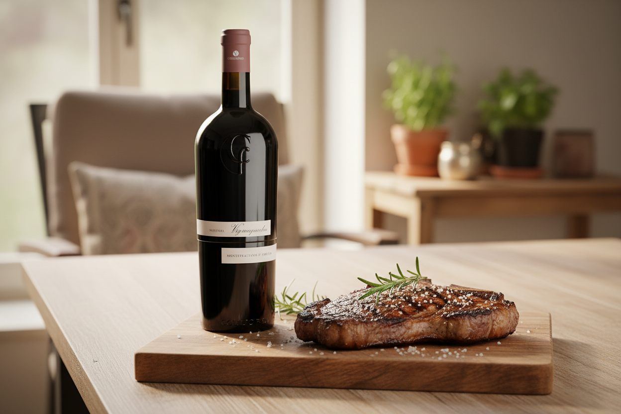 Cortes a la brasa con Viñaguarda Prestige