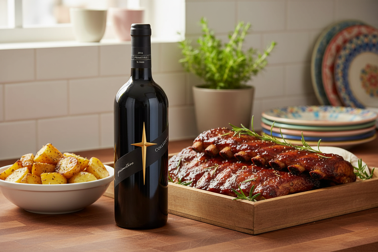 Costillas de cerdo con Primitivo