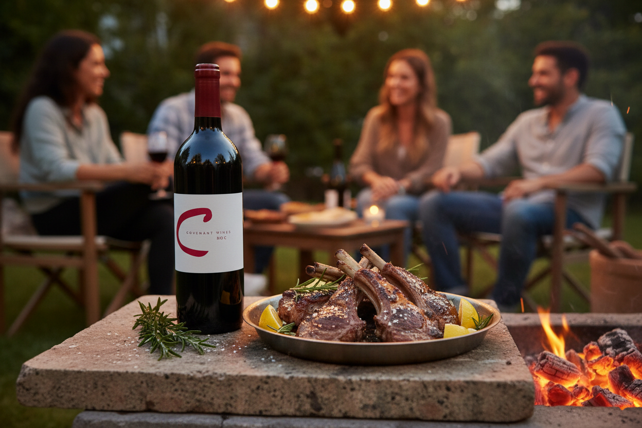 Costillas de cordero con Covenant Red