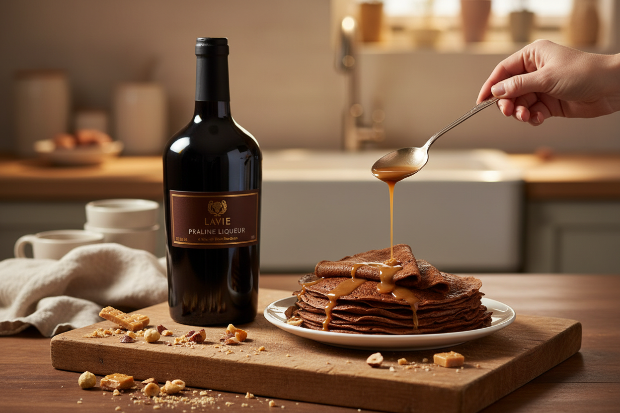 Crepas de chocolate con Lavie Praline