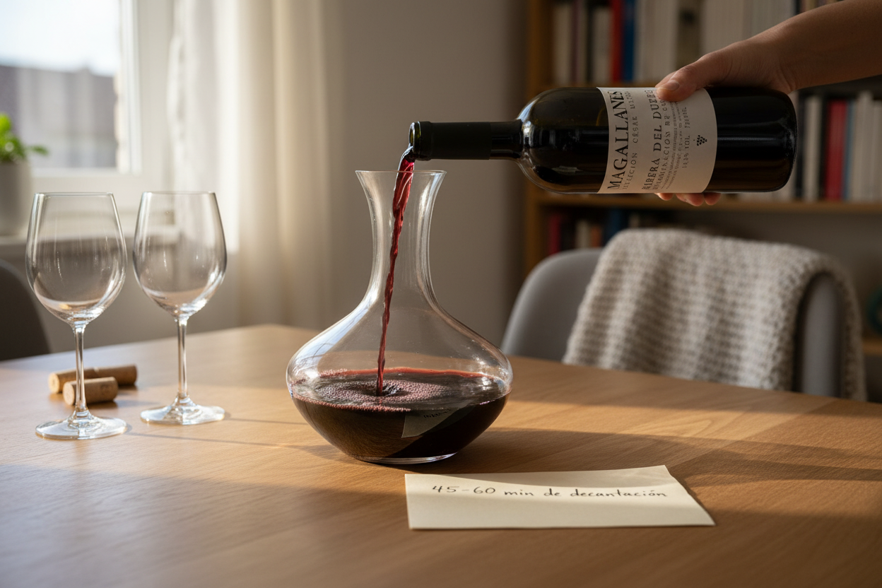 Decantación 45-60 minutos