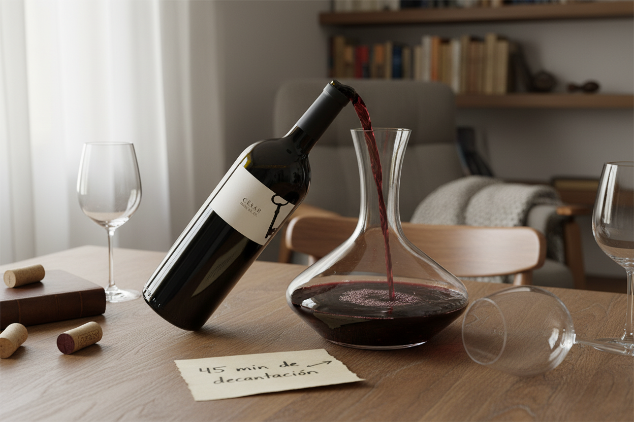 Decantación 45 minutos
