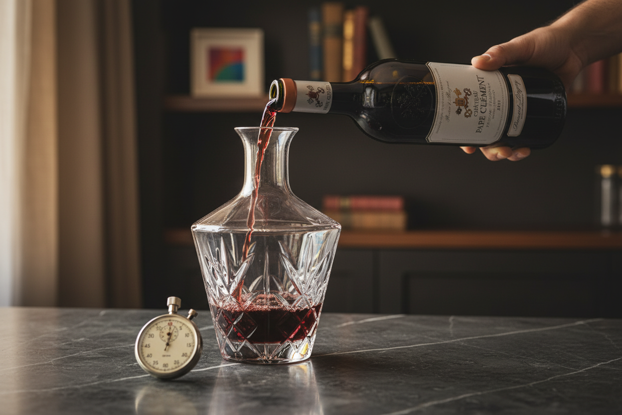 Decantación 90 minutos — Château Pape Clément 2018
