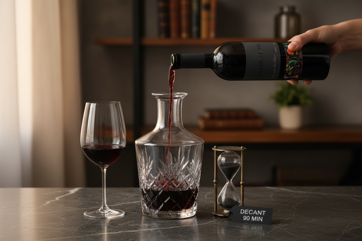 Decantación 90 minutos — Tulip Black 2021