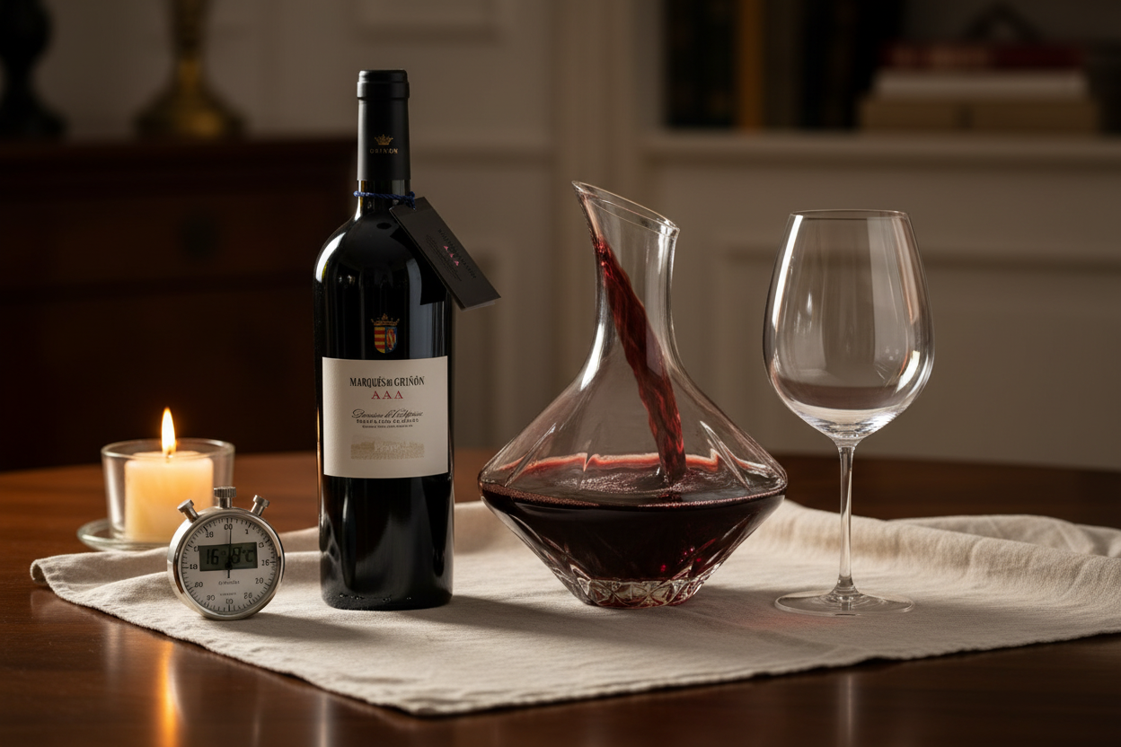 Decantación con Marqués de Griñón AAA