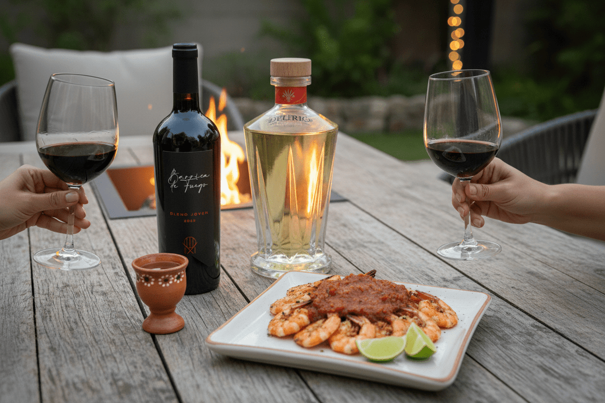 Delirio & Fuego: Dúo Artesanal Mexicano Vino y Mezcal - La Cava