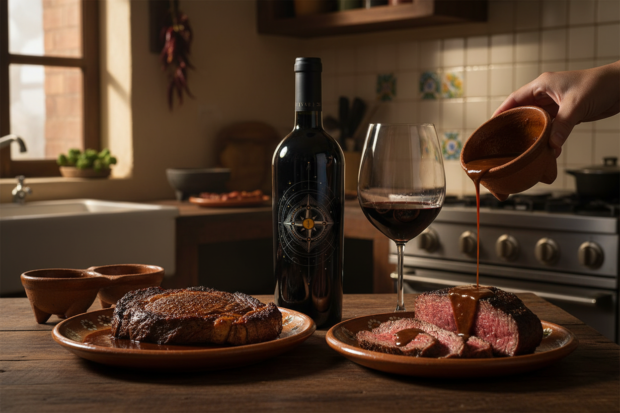 Dry Aged con reducción de chiles