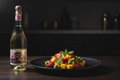 Ensalada de frutas con espumoso